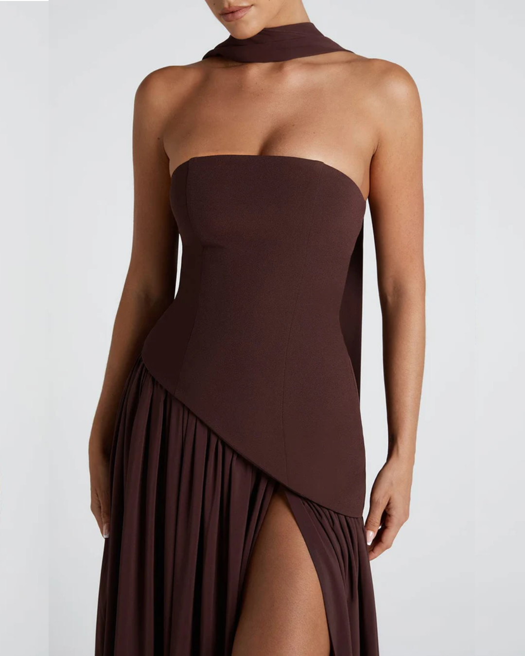 Liliane | Elegant Scarf Maxi Dress
