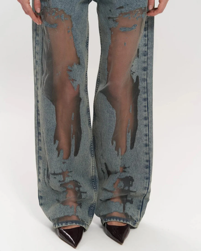 Maelis | Blue Transparent Jeans