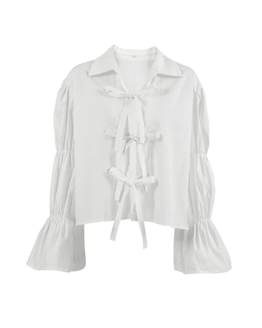 Averly | Lace-Up Cotton Shirt
