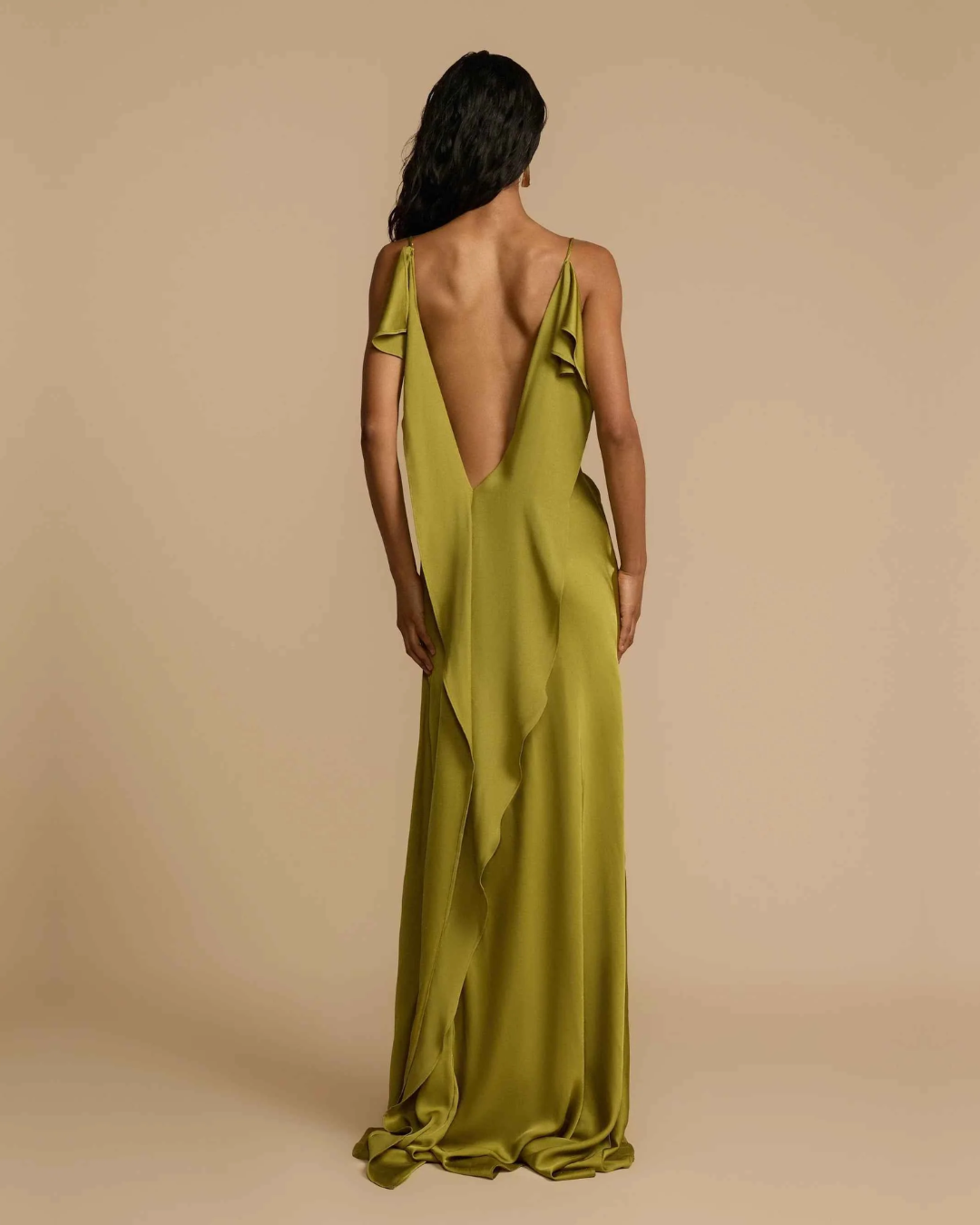 Elysse | Satin Slit Maxi Dress