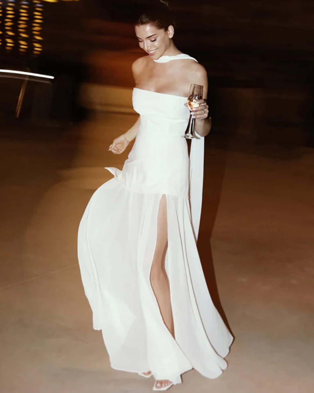 Clarisse | Elegant Scarf Maxi Dress