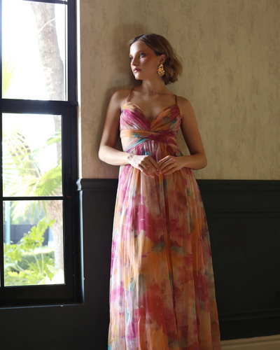 Beatrice | Pleated Maxi Dress
