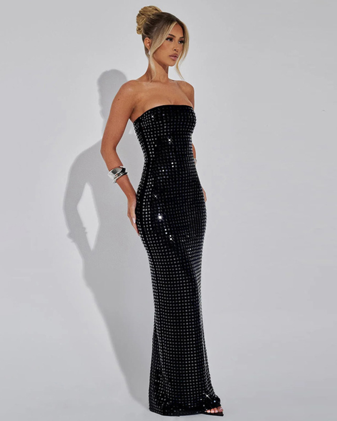 Valentina | Strapless Sequin Maxi Dress