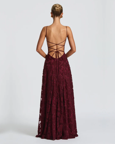 Elisane | Lace Contour Maxi Dress