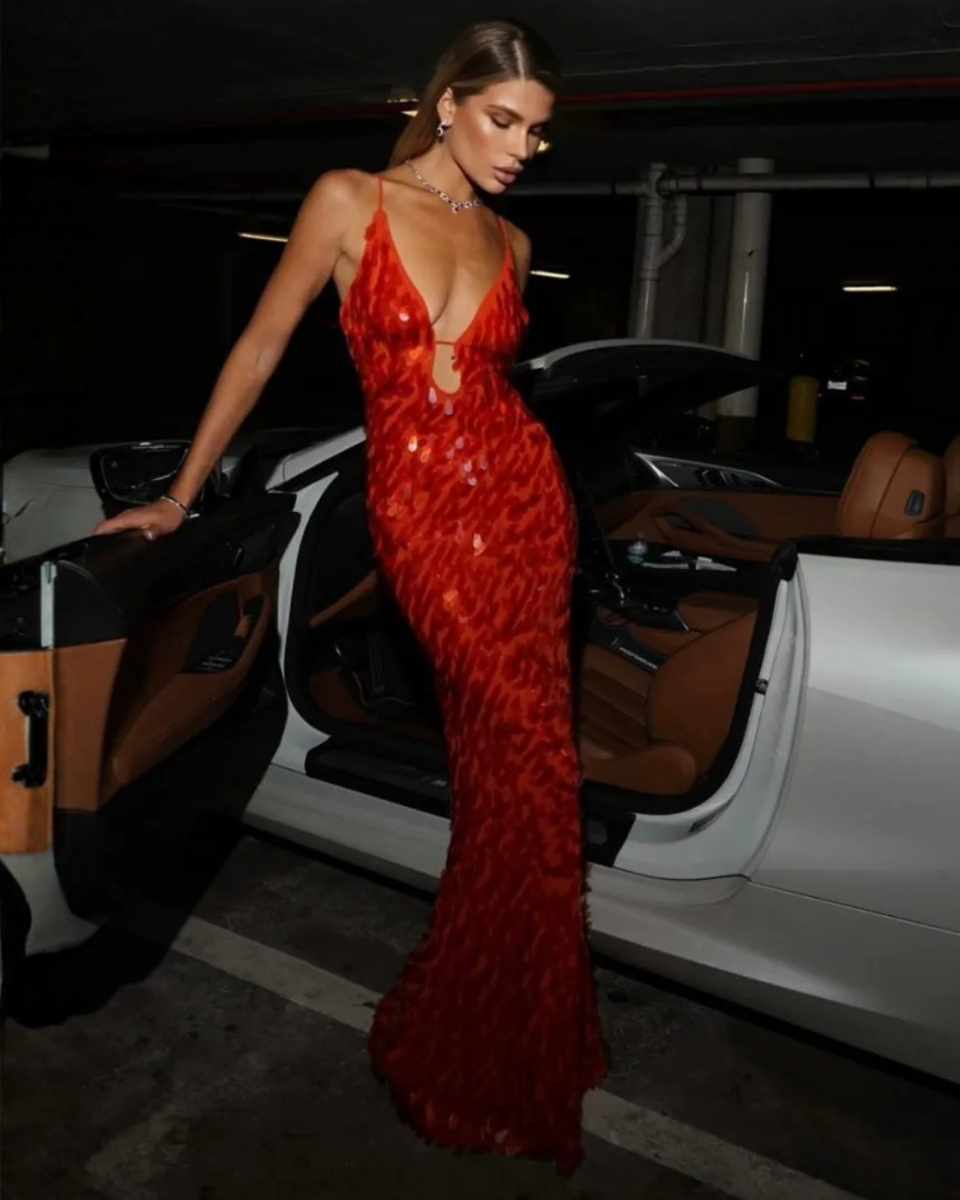 Lorayne | Sculpted Sequin Maxi Dress