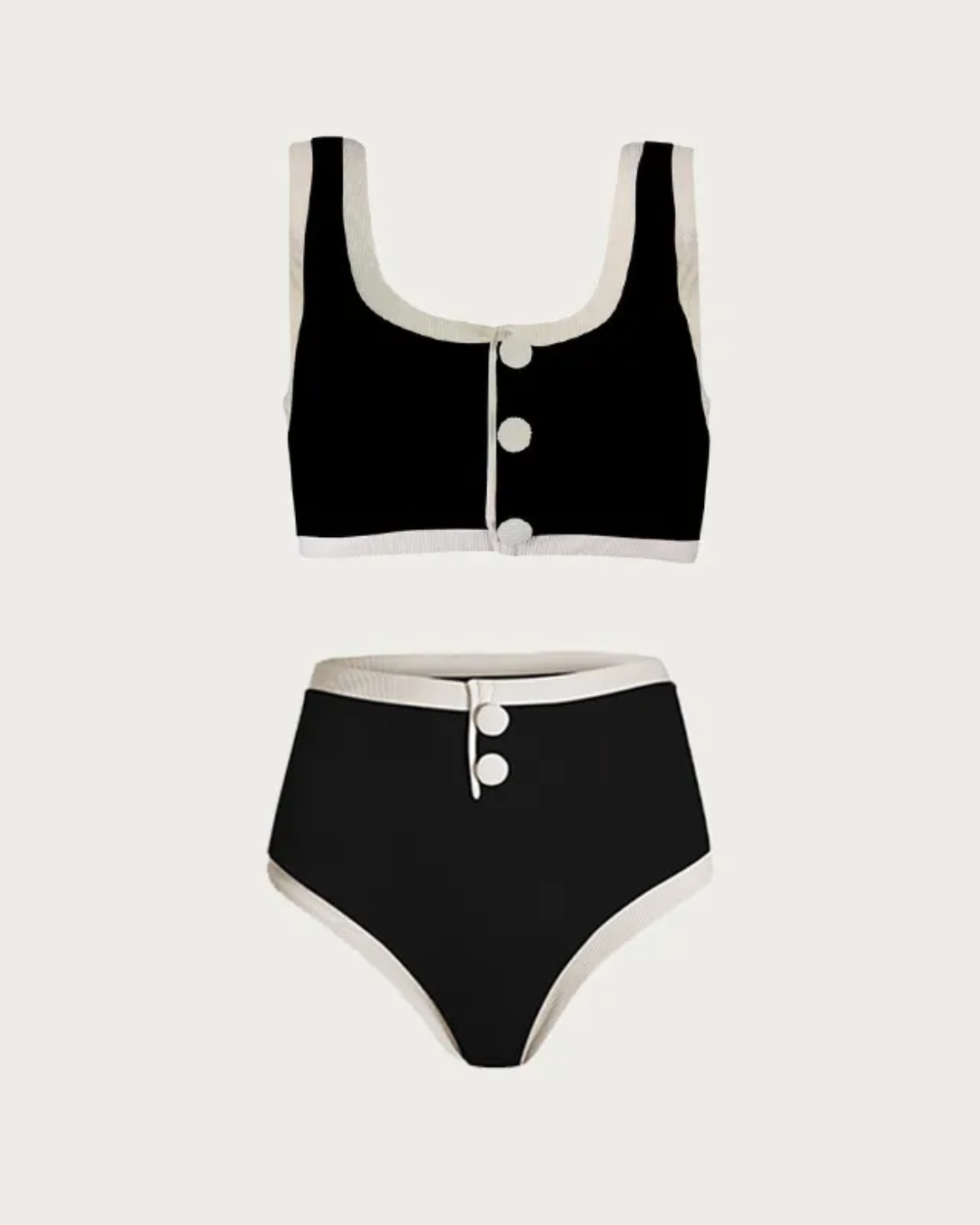 Noelle | Elegant Button Bikini