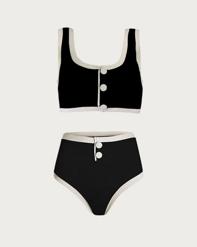 Noelle | Elegant Button Bikini
