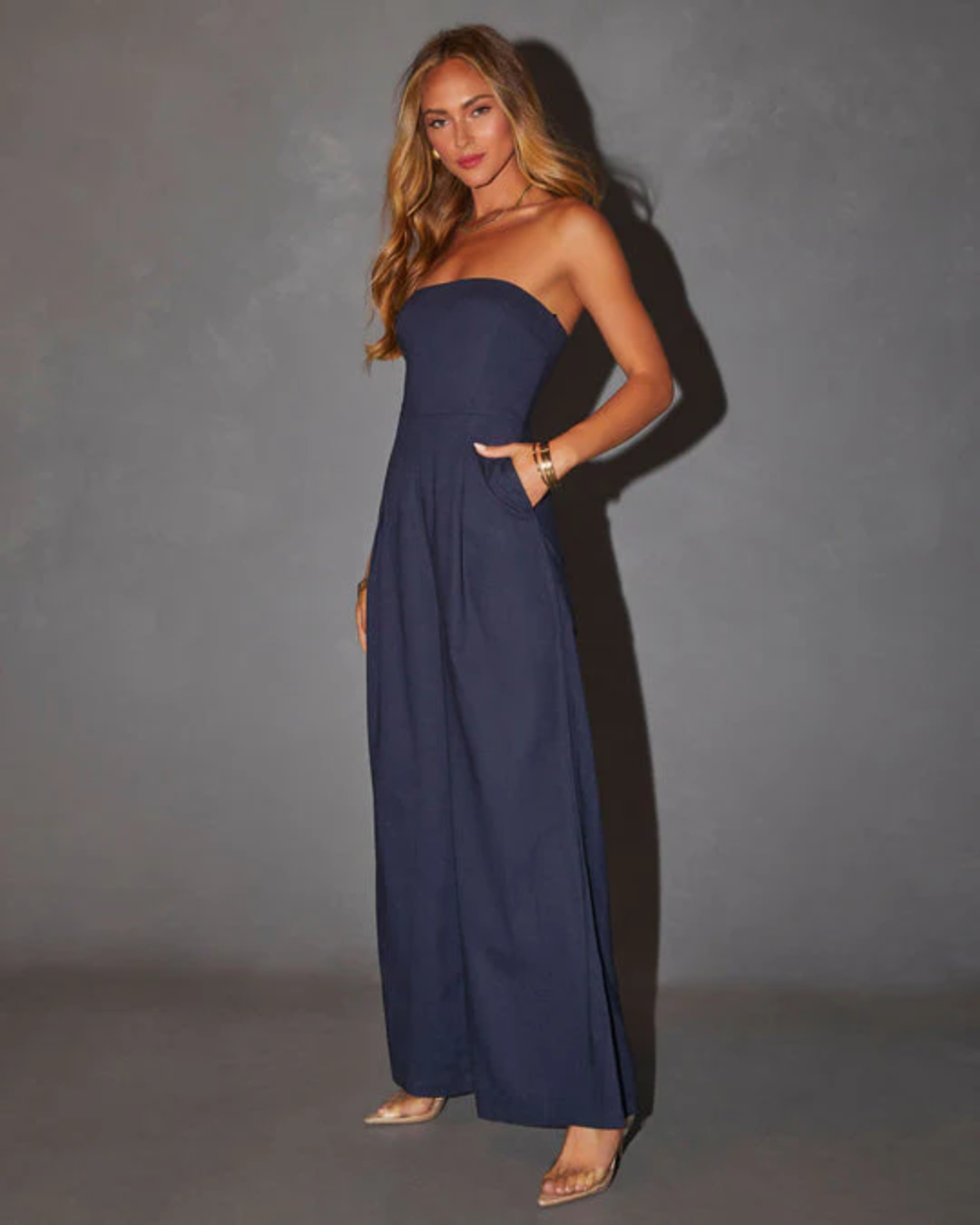 Dahlia | Strapless Wide-Leg Jumpsuit