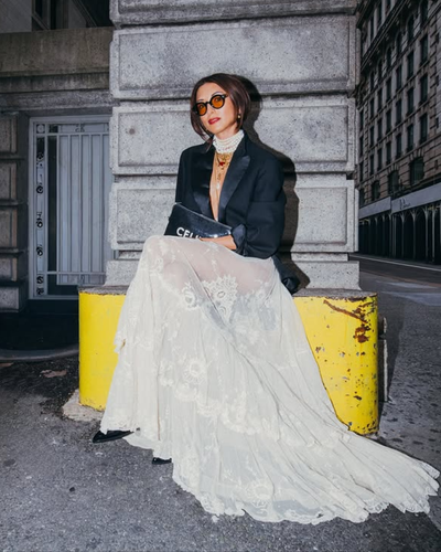 Marveille | Floral Lace Maxi Skirt