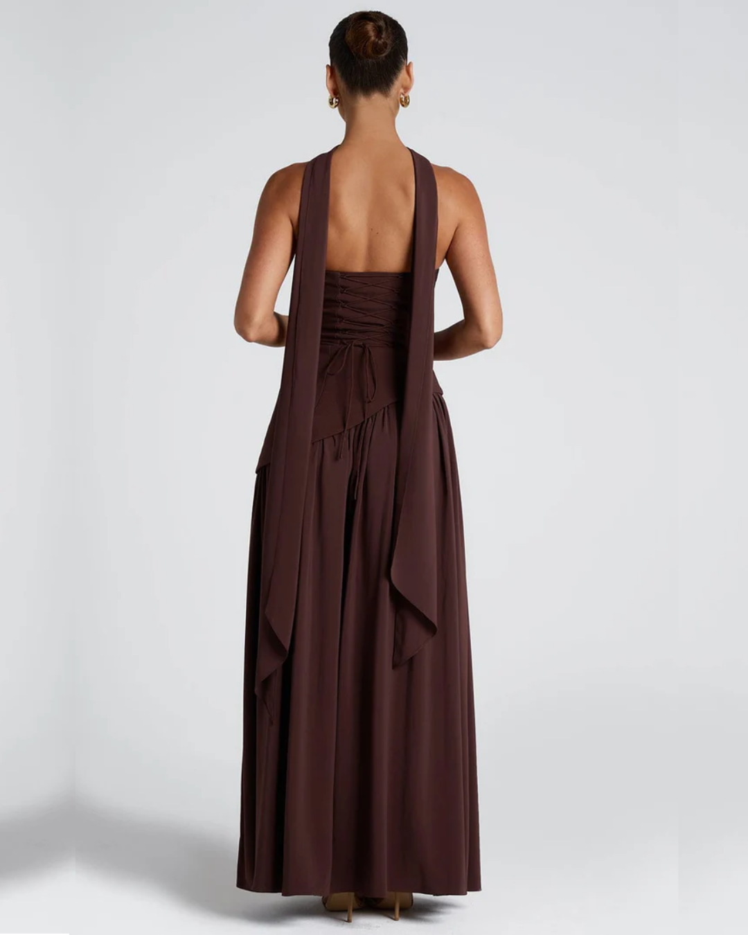 Liliane | Elegant Scarf Maxi Dress