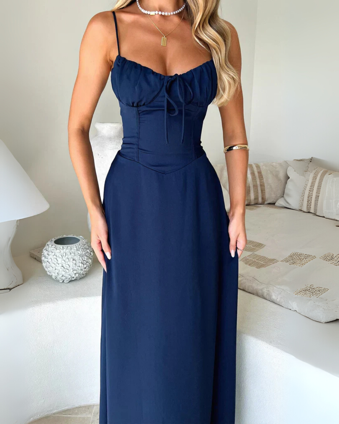 Elara | Elegant Yellow Maxi Dress