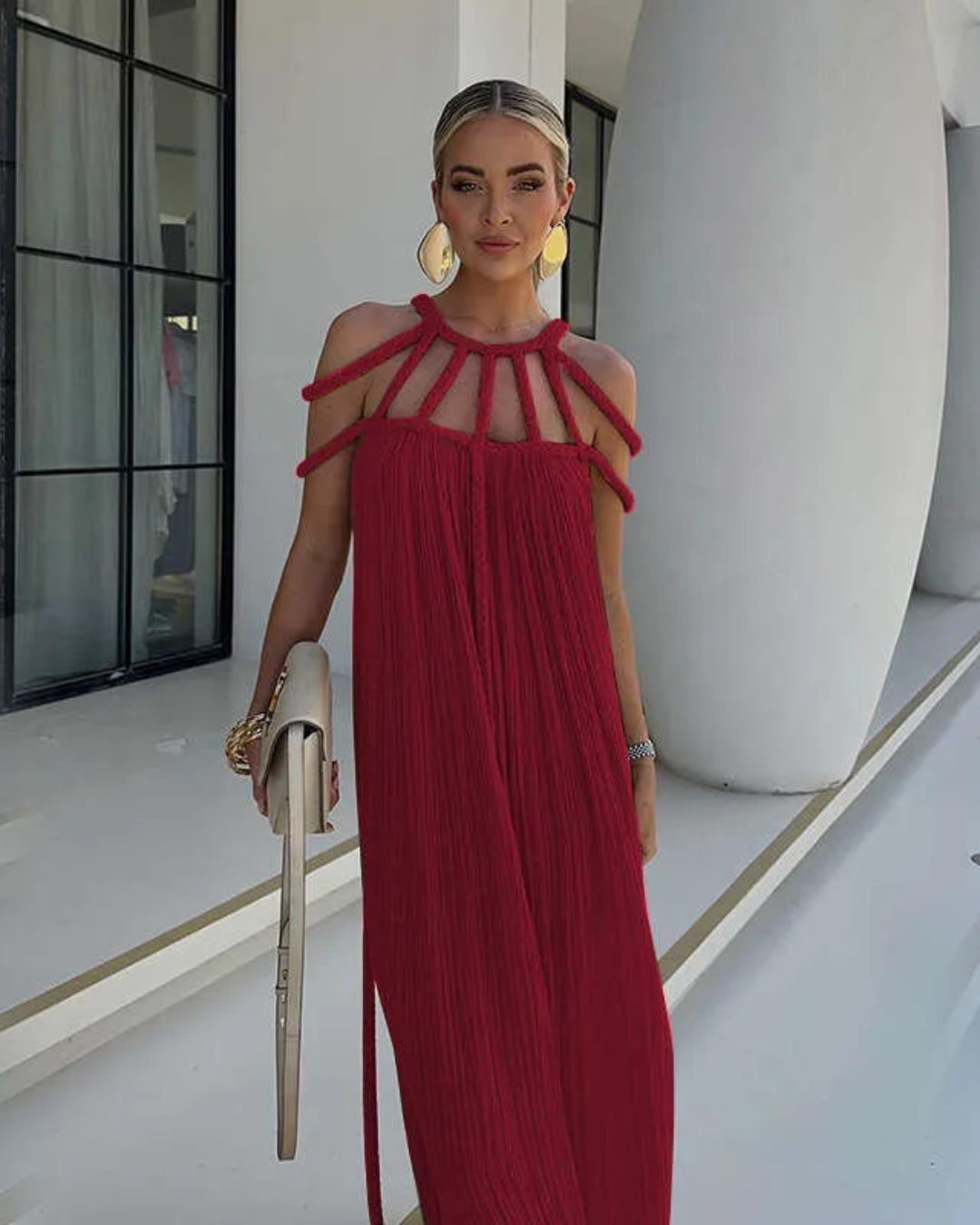 Nyssa | Braided Strap Maxi Dress