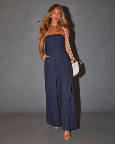 Dahlia | Strapless Wide-Leg Jumpsuit