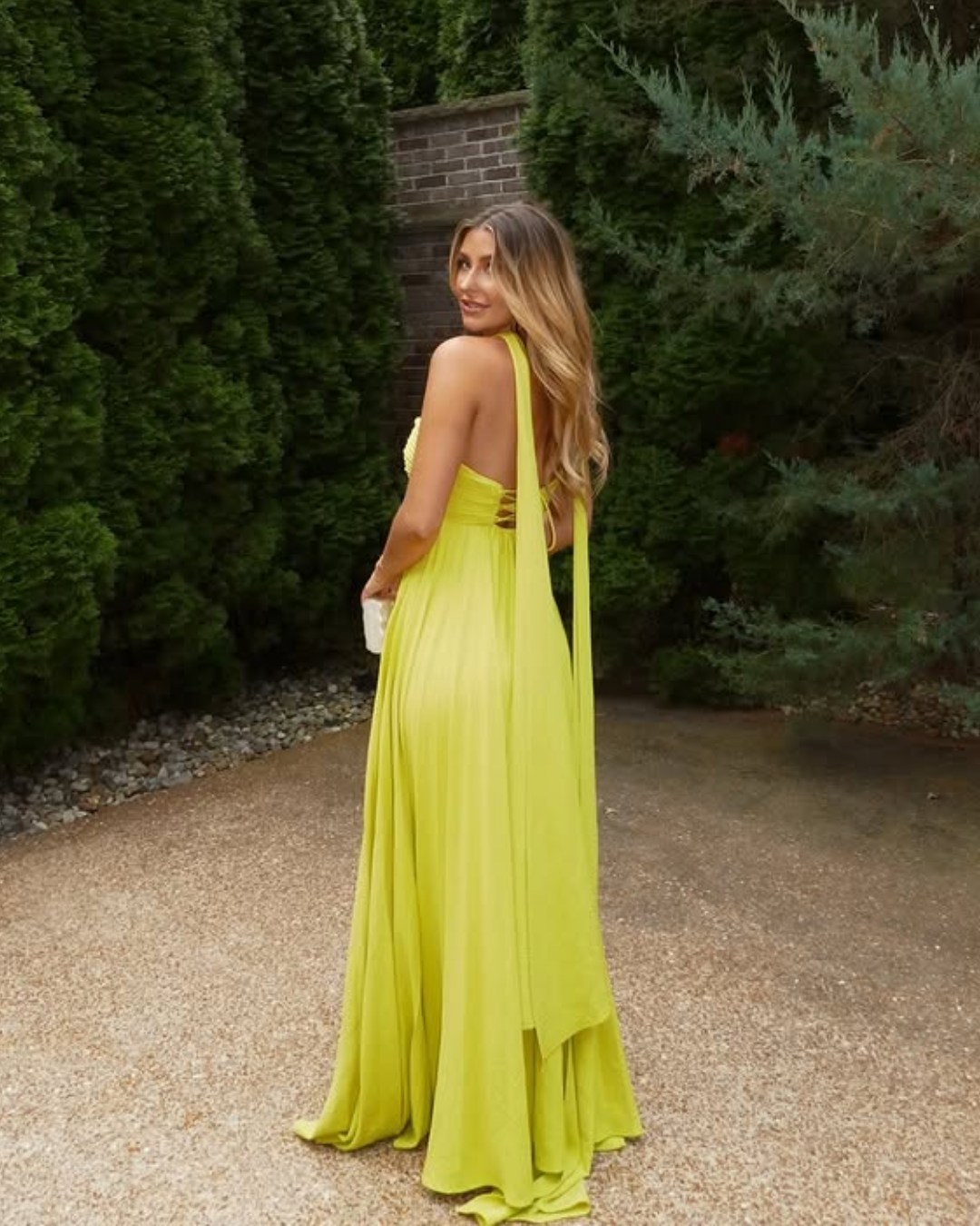 Amaris | Scarf Pleated Maxi Dress