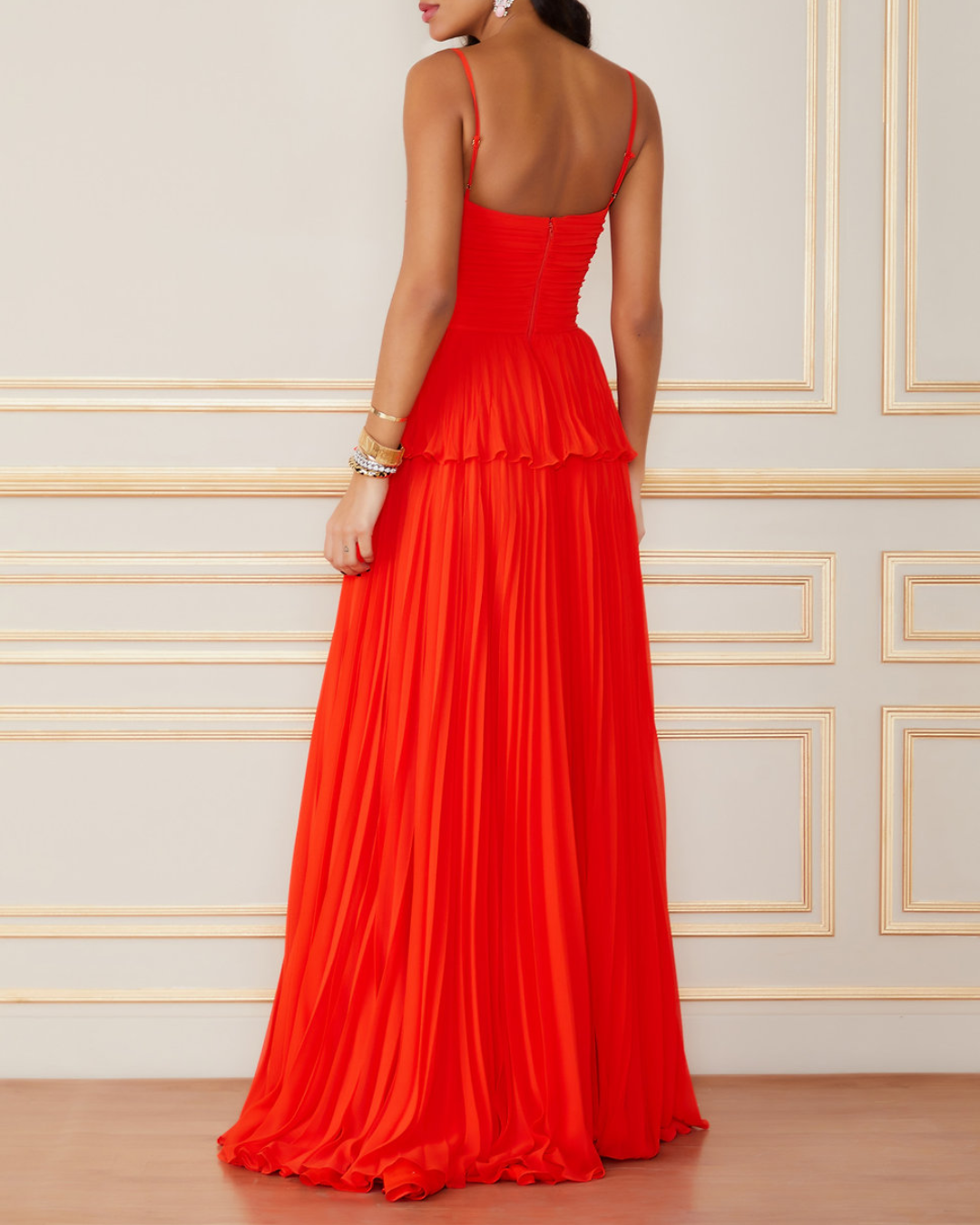 Alanna | Pleated Maxi Dress