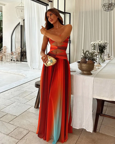 Selene | Strapless Maxi Dress