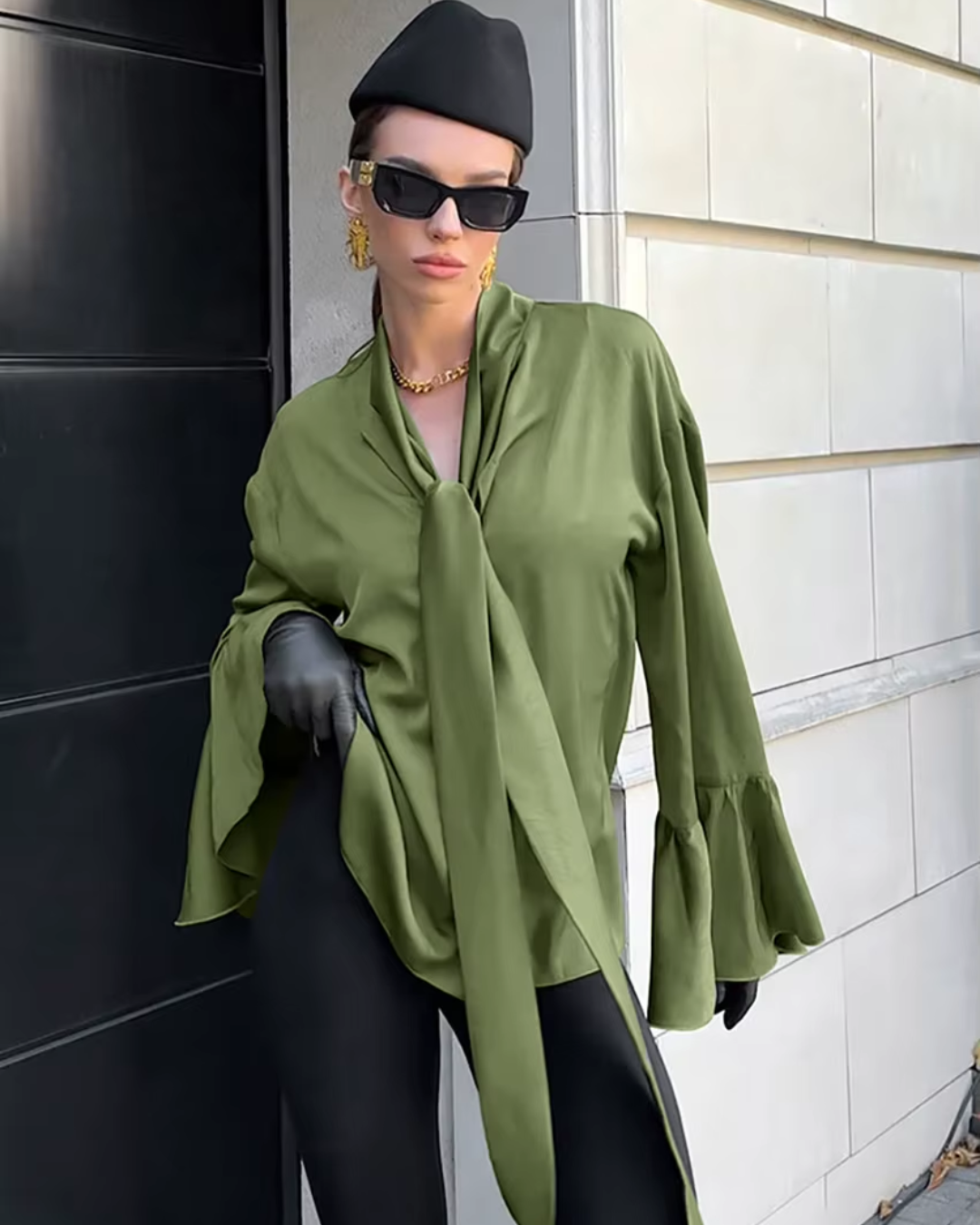 Vallene | Flare Cuff Shirt