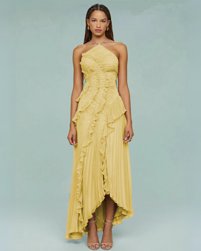 Evelina | Ruffled Midi Dress