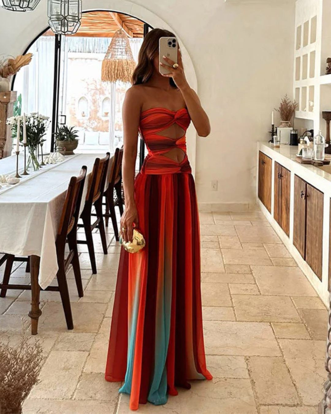Selene | Strapless Maxi Dress