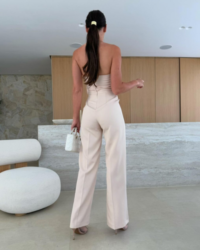 Isabelle | Strapless Ruffle Jumpsuit