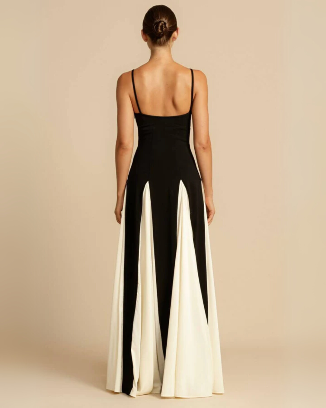 Vivienne | Black & White Maxi Dress