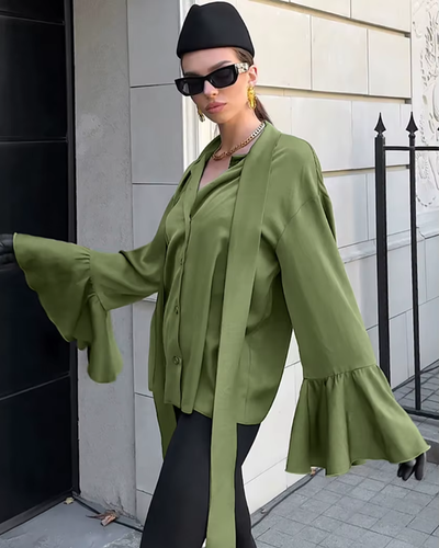 Vallene | Flare Cuff Shirt